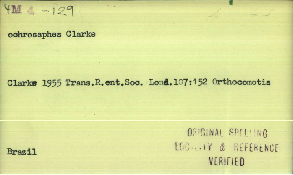 front of card